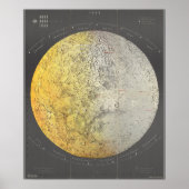  Moon Map Poster (Voorkant)