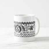 Moon meditation Polynesiaanse tattoo mok (Voorkant rechts)