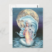Moon Mermaid Briefkaart (Voorkant / Achterkant)