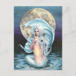 Moon Mermaid Briefkaart