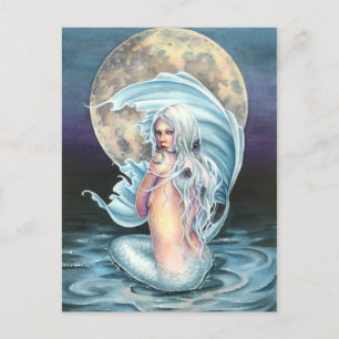 Moon Mermaid Briefkaart