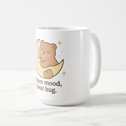 Moon Mood Beer Knuffel Mok Schattigee Gezellige Es (Voorkant rechts)