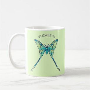Moon Moth Magic - Vlinder Lover Art Koffiemok