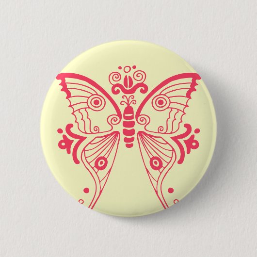 Moon Moth Ronde Button 5,7 Cm (Voorkant)