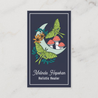 Moon, Moths & Mushrooms Visitekaartje