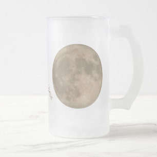 Moon Mug Pleine lune personnalisée Bière Verre Moo