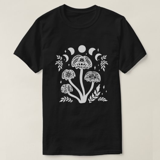Moon Mushrooms T-shirt (Design voorkant)