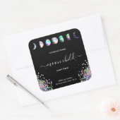 Moon Mystic Intension Celestial kristal Vierkante Sticker (Envelop)