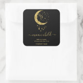 Moon Mystic Witchy Céleste bocal étiquette (Sac)
