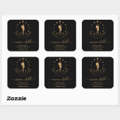 Moon Mystic Witchy Celestial Willow Soy Candle Vierkante Sticker (Vel)