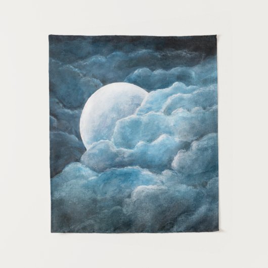 Moon, mysticus, moonlight, maan, magisch, hemelse, wandkleed (Voorkant)