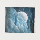 Moon, mysticus, moonlight, maan, magisch, hemelse, wandkleed (Voorkant (horizontaal))