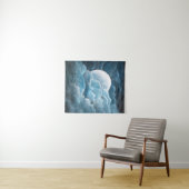 Moon, mysticus, moonlight, maan, magisch, hemelse, wandkleed (In Situ (horizontaal))