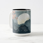 Moon Night Aesthetic White Mug (Devant gauche)