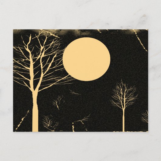  Moon Night Briefkaart (Voorkant)