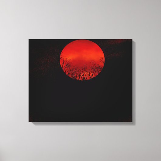 Moon Night Canvas Afdruk (Voorkant)