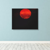Moon Night Canvas Afdruk (Insitu (Houten vloer))