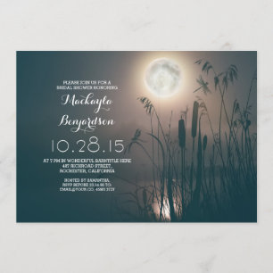 Moon Night Dragonfly & Water Grass vrijgezellenfee Kaart