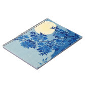 Moon Night Evening Tree Blue Moonlit Notitieboek (Linkerzijde)