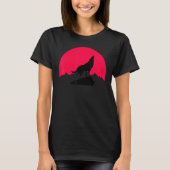 Moon Night Theme Wolf Summer Wolves Graphic T-shirt (Voorkant)