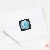 Moon Night Vierkante Sticker (Envelop)