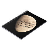 Moon Notebook Custom Moon Journal Note Sketch Book (Côté gauche)