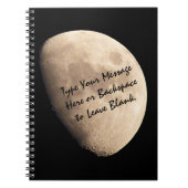 Moon Notebook Custom Moon Journal Note Sketch Book (Devant)
