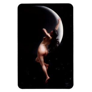 Moon Nymph door Luis Ricardo Falero Magneet