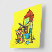 Moon of Bust! Vierkante Klok (Hoek)