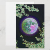 Moon omkeren briefpapier (Voorkant / Achterkant)