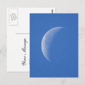 Moon on Blue Sky Briefkaart (Voorkant / Achterkant)