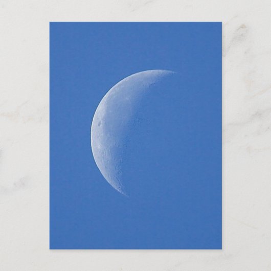 Moon on Blue Sky Briefkaart (Voorkant)