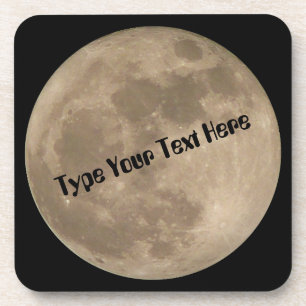 Moon-Onderzetters passen de Full Moon Drink-kust a Bier Onderzetter