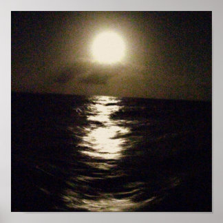 Moon op het poster van het Zee