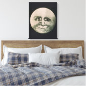 Moon optische illusie canvas afdruk (Insitu (Slaapkamer))