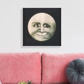 Moon optische illusie canvas afdruk (Insitu (Woonkamer))