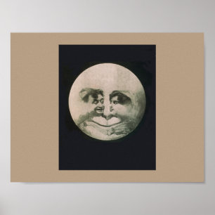 Moon optische illusie poster