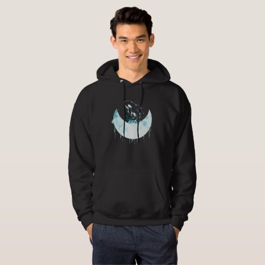 Moon Orca Hoodie (Voorkant volledig)