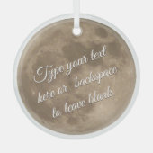Moon Ornament Personalized Volledige de Decoratie  (Voorkant)