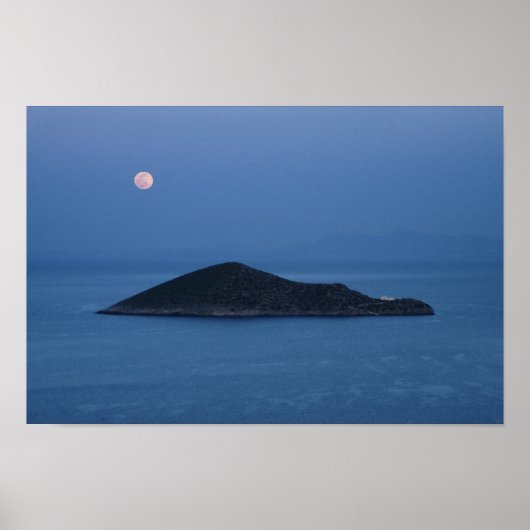 Moon Over Agia Kyriaki Poster (Voorkant)