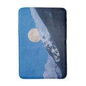 Moon Over Alyeska Ski Resort Alaska Badmat (Voorkant Verticaal)