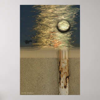 Moon Over Birch door Gregory Gallo Poster