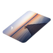 Moon Over Buscharner Footbridge | Starnberg Lake Magneet (Linkerzijde)