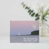 Moon Over Charles Island Briefkaart (Staand voorkant)