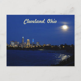 Moon over Cleveland Briefkaart