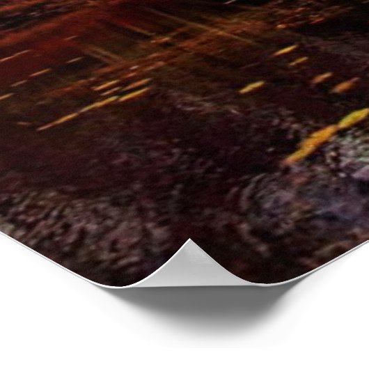 Moon Over de Marsh Poster (Hoek)