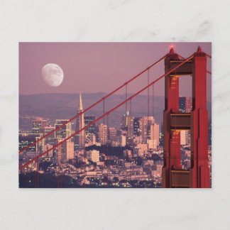 Moon over de poort briefkaart