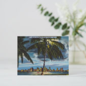 Moon over Miami Florida Briefkaart (Staand voorkant)