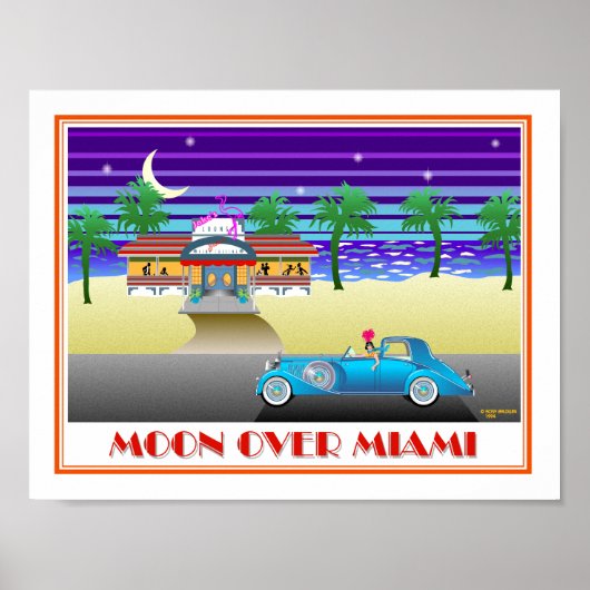 Moon Over Miami Poster (Voorkant)