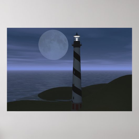 Moon over mijn hatteras poster (Voorkant)